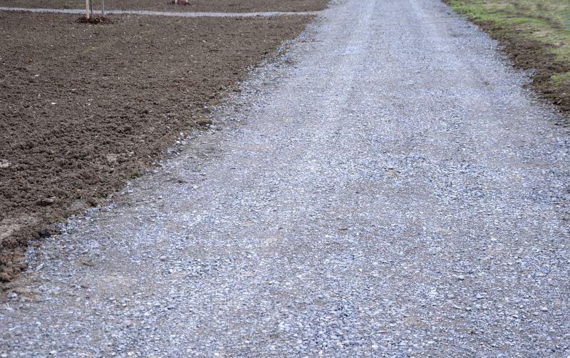 Gravel And Tar Paving